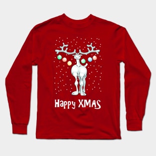 Happy XMAS reindeer Long Sleeve T-Shirt